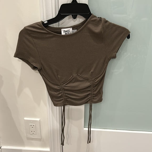 PP- bustier ties top - green army - Picture 2 of 3